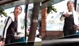 Khách nữ lớn tiếng chửi bới, cầm gạch dọa tài xế Grab vì không được chở đúng đến địa chỉ