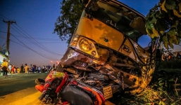 Thông tin mới vụ xe khách tông chết hai cháu bé ở Bình Dương