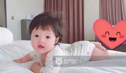 Hot: Lần đầu lộ ảnh cận mặt con gái cực đáng yêu của Hoa hậu Đặng Thu Thảo