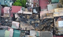 Vụ phát hiện 2 thi thể trong đám cháy ở Đê La Thành : Đã xác định được nguyên nhân hỏa hoạn