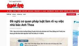 Công an kết luận vụ nhà báo Anh Thoa bị tố xâm hại tình dục