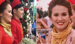 Cô dâu Hậu Giang gây choáng khi “trĩu cổ” đeo 129 cây vàng được trao làm của hồi môn khiến dân tình vừa 'thương' vừa 'tị'