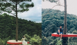 Cây cô đơn với trái tim lơ lửng giữa trời đang là địa điểm được dân tình rần rần check-in ở Đà Lạt