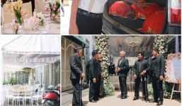 Toàn cảnh lễ rước dâu của Trường Giang - Nhã Phương: Mẹ cô dâu khóc, 6 vệ sĩ xuất hiện