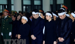 Gia đình Chủ tịch nước Trần Đại Quang cảm ơn sau lễ Quốc tang