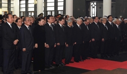 1.500 đoàn trong nước và quốc tế đến viếng Chủ tịch nước Trần Đại Quang