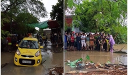 Tìm thấy thi thể tài xế taxi Hải Phòng bị cuốn trôi xuống cống khi đi qua cầu