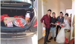 Món quà cưới 'lầy lội' của hội bạn thân khiến cô dâu hết cười lại... rớm nước mắt