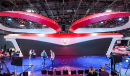 Lộ diện gian hàng VinFast tại Paris Motor Show trước giờ G: Mang cả biểu tượng hoa sen tới nước Pháp