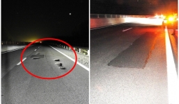 Sau thông xe 1 tháng, cao tốc 30 nghìn tỷ Đà Nẵng – Quảng Ngãi vừa mưa đã hỏng