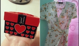 Vợ trẻ hào hứng khoe chồng tặng quà đắt tiền, nhưng chị em lại chỉ chú ý tới chiếc váy hoa mỏng tang