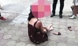 Khám xét nơi ở của nghi phạm bắn vợ trọng thương ngay giữa sân chung cư