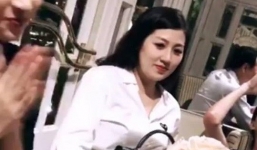 Á hậu Tú Anh lại là tâm điểm trong tiệc sinh nhật của Đỗ Mỹ Linh vì ngoại hình tăng cân thấy rõ