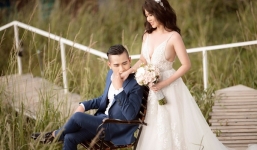 Chị gái Ngọc Trinh tung bộ ảnh cưới khoe vòng 1 nóng bỏng