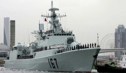 Cận cảnh vũ khí đầy nguy hiểm của Trung Quốc trên khu trục hạm Thâm Quyến