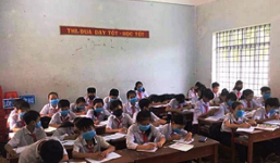 Học sinh phải đeo khẩu trang trong giờ học: Xử phạt công ty xả thải gây ô nhiễm môi trường ở Bình Định