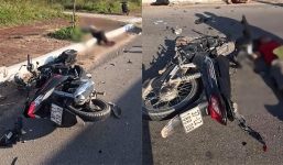 Tai nạn giao thông nghiêm trọng: Xe máy đấu đầu, 2 người thiệt mạng