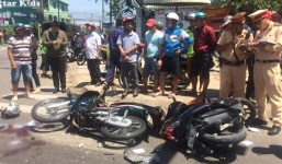 Hãi hùng hàng loạt vụ 'xe điên' tông xe máy chờ đèn đỏ, nhiều người thương vong