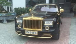 Xôn xao Rolls-Royce Phantom rồng vàng 35 tỷ xuất hiện tại Hải Phòng