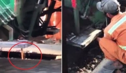 Đà Nẵng: Kỷ luật công nhân môi trường lén xả nước bẩn xuống cống ở khu phố Tây