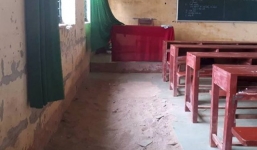 Trường lún và nứt, gần 250 học sinh ở Thanh Hoá nơm nớp lo sợ