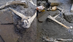 Phát hiện gây sốc về 5 bộ xương còn nguyên vẹn sau thảm họa núi lửa Vesuvius 2.000 năm trước