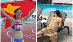 “Nữ hoàng tốc độ” Vũ Thị Hương đang mang bầu, được chồng Tây tặng nhà triệu đô, 