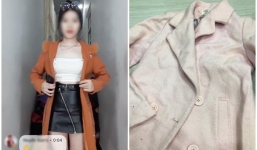 Mua hàng qua livestream, cô gái háo hức nhưng thứ nhận về là chiếc áo dạ xù xì như 'mớ giẻ lau'