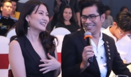 'Kiều nữ' Ngọc Lan đỏ mặt vì sự cố trang phục