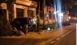 Phó trưởng công an Đồng Xoài lái ôtô tông nhiều xe máy, 2 người nhập viện