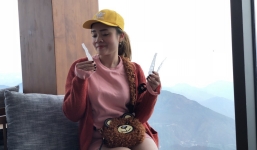 Không khí lạnh yếu tràn về, băng giá bất ngờ xuất hiện trên đỉnh Fansipan