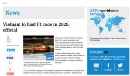 Báo chí thế giới đồng loạt đưa tin Việt Nam tổ chức đua xe F1