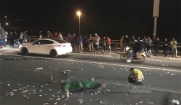 Nam thanh niên tử vong sau va chạm, cầu Nhật Tân ùn tắc giữa đêm