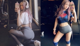 'Nữ thần' phòng gym sở hữu thân hình siêu nóng bỏng: Em có PTTM nhưng vòng ba thật 100\%