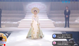 Clip: Thùy Tiên gặp sự cố suýt vấp ngã tại chung kết Hoa hậu Quốc tế 2018