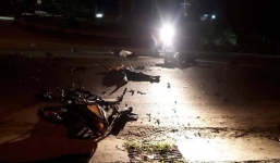 3 người tử vong thương tâm bên cạnh hai xe máy nát vụn trong đêm