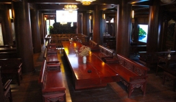 Ngắm cảnh xa hoa bên trong ngôi nhà gỗ trăm tỷ của đại gia Hà Tĩnh