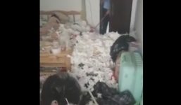 Góc bá đạo: Đã tìm thấy thanh niên ở bẩn 'nhất quả đất', phòng ngập rác