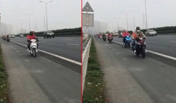 CSGT nói gì việc đoàn xe máy phóng ào ào trên cao tốc Pháp Vân-Cầu Giẽ?