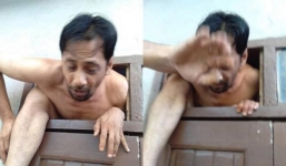 Gã biến thái 'trần như nhộng' tháo chạy khi bị bắt quả tang nhìn lén phụ nữ tắm