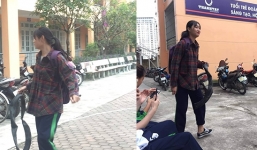 Nữ sinh vác săm xe hỏng lên lớp giải trình việc đi muộn nhưng vẫn không thể 'thoát tội' vì lý do này