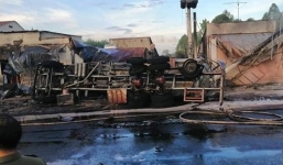 Vụ xe bồn gặp nạn bốc cháy kinh hoàng ở Bình Phước: Danh tính 6 nạn nhân tử vong