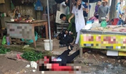 Nghi phạm bắn chết người phụ nữ bán đậu ở Hải Dương đã tử vong