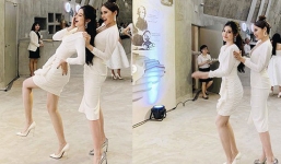 Mặc kệ tin đồn mâu thuẫn, Huyền My và Kỳ Duyên vẫn thể hiện mối quan hệ thân thiết 'chị ngả em nâng' thế này