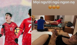 Bức ảnh chứng minh Duy Mạnh ra sân cỏ thì 'gắt' không ai bằng nhưng ngoài đời lại là chàng trai lầy vô biên