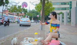 9X Hải Dương bỗng nổi tiếng vì 'ngồi bán hàng bên đường cũng đẹp'