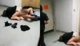 Cặp đôi 'mây mưa' rồi ngủ quên ở hành lang trường học gây xôn xao