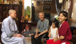 Mặc di chứng ung thư, Mai Phương vẫn dẫn con gái đến thăm nghệ sĩ Lê Bình