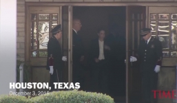 Cận cảnh chú chó trung thành của Bush cha hộ tống linh cữu đến Điện Capitol