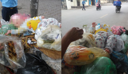 Hà Nội: Bé trai 4 tháng tuổi bị người thân bỏ lại trong thùng rác giữa phố